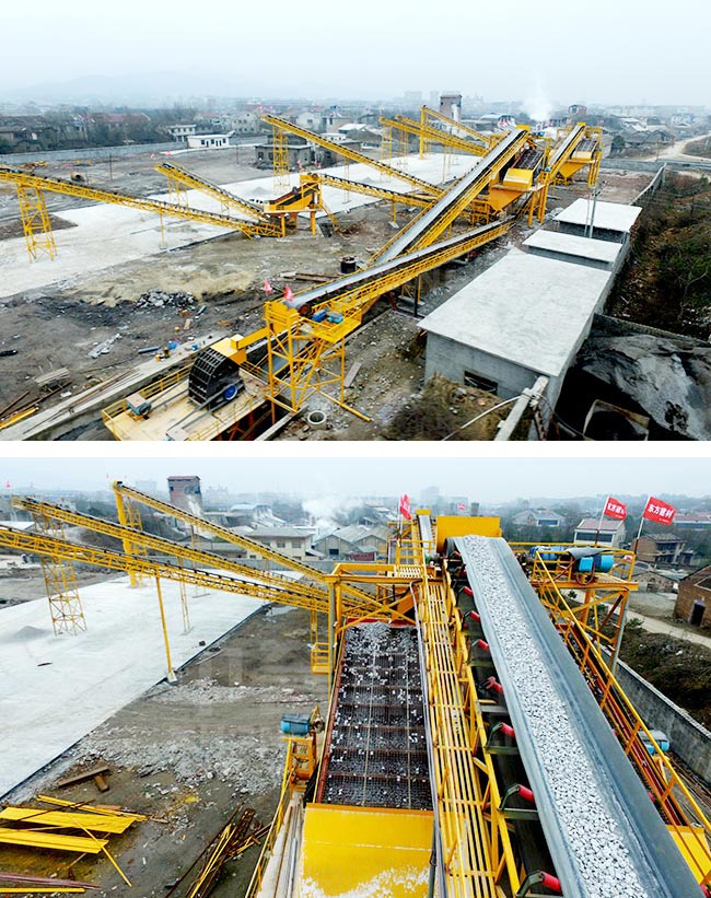 湖南益陽市時產600噸碎石生產線 湖南益陽市時產600噸碎石生產線