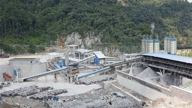 石料生產線原材料選擇與裝載的